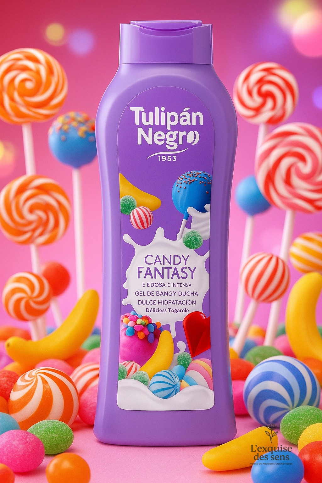 Gel Bain Douche Candy Fantasy – Tulipán Negro